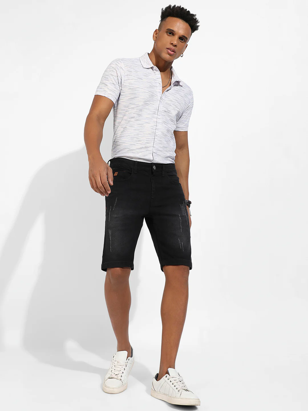 Distressed Denim Shorts - Image 5