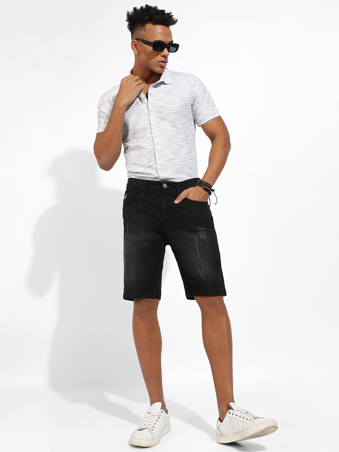 Distressed Denim Shorts - Image 6