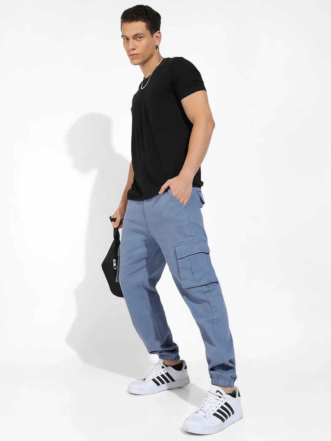 Cuffed Hem Cargo Trousers - Image 6