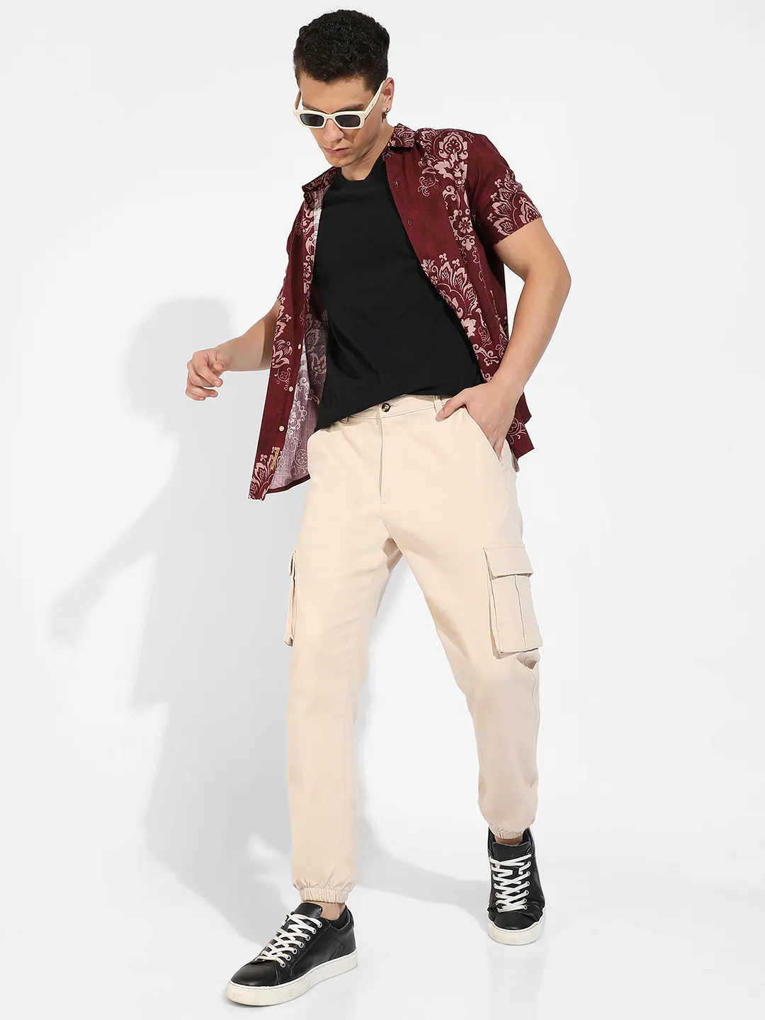 Cuffed Hem Cargo Trousers - Image 6