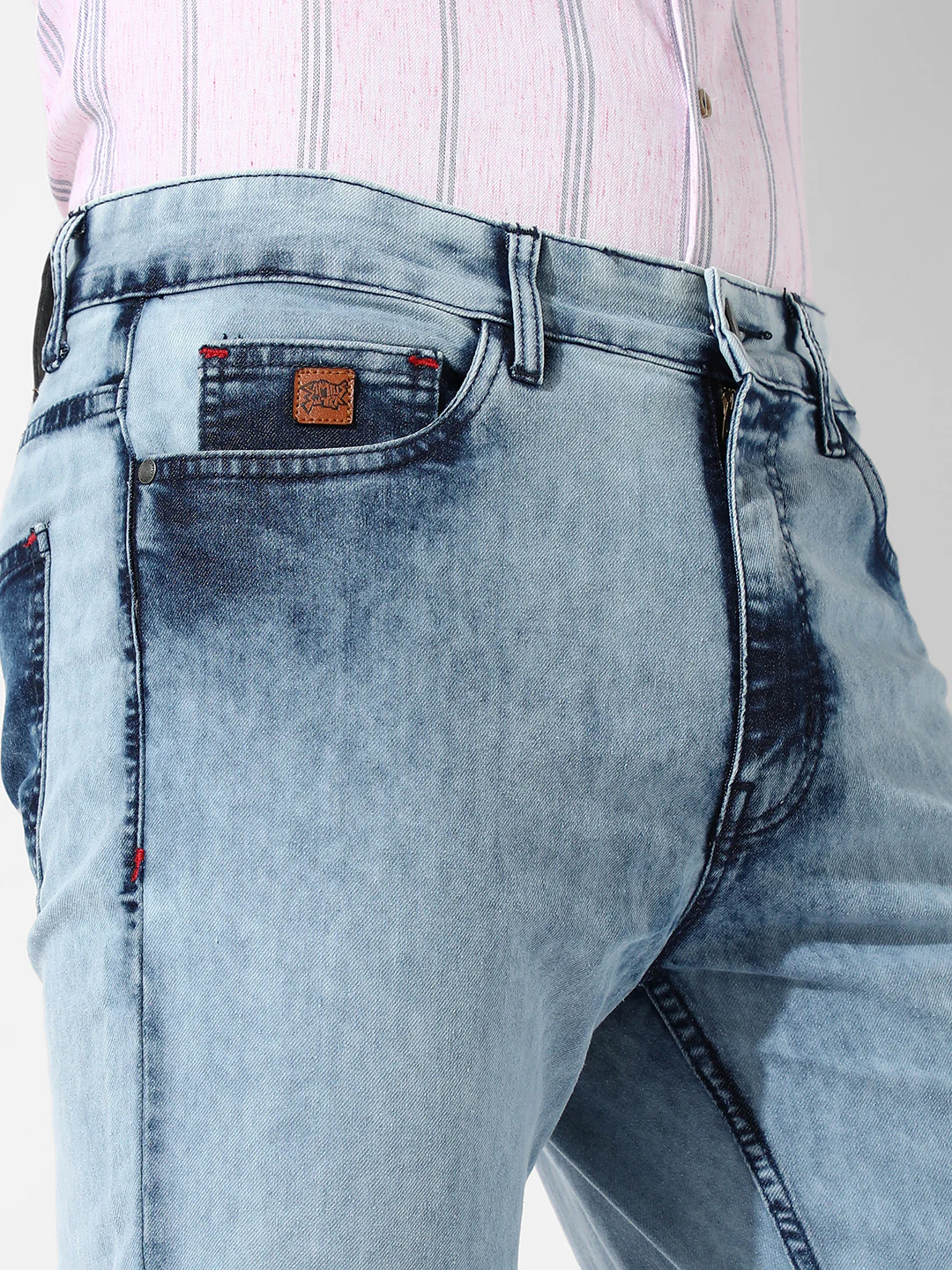 Light-Wash Denim Jeans - Image 9
