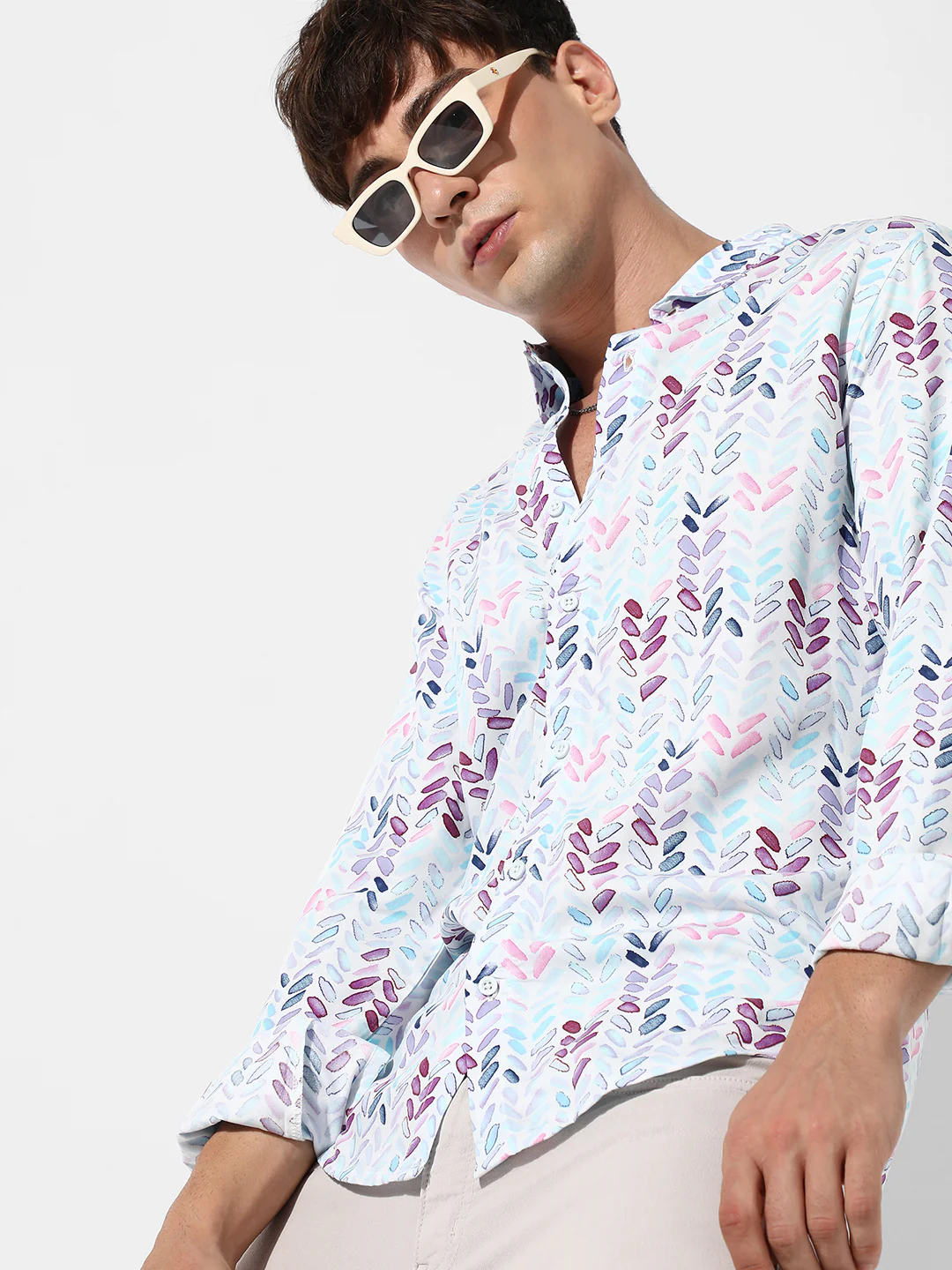 Abstract Print Shirt - Image 3