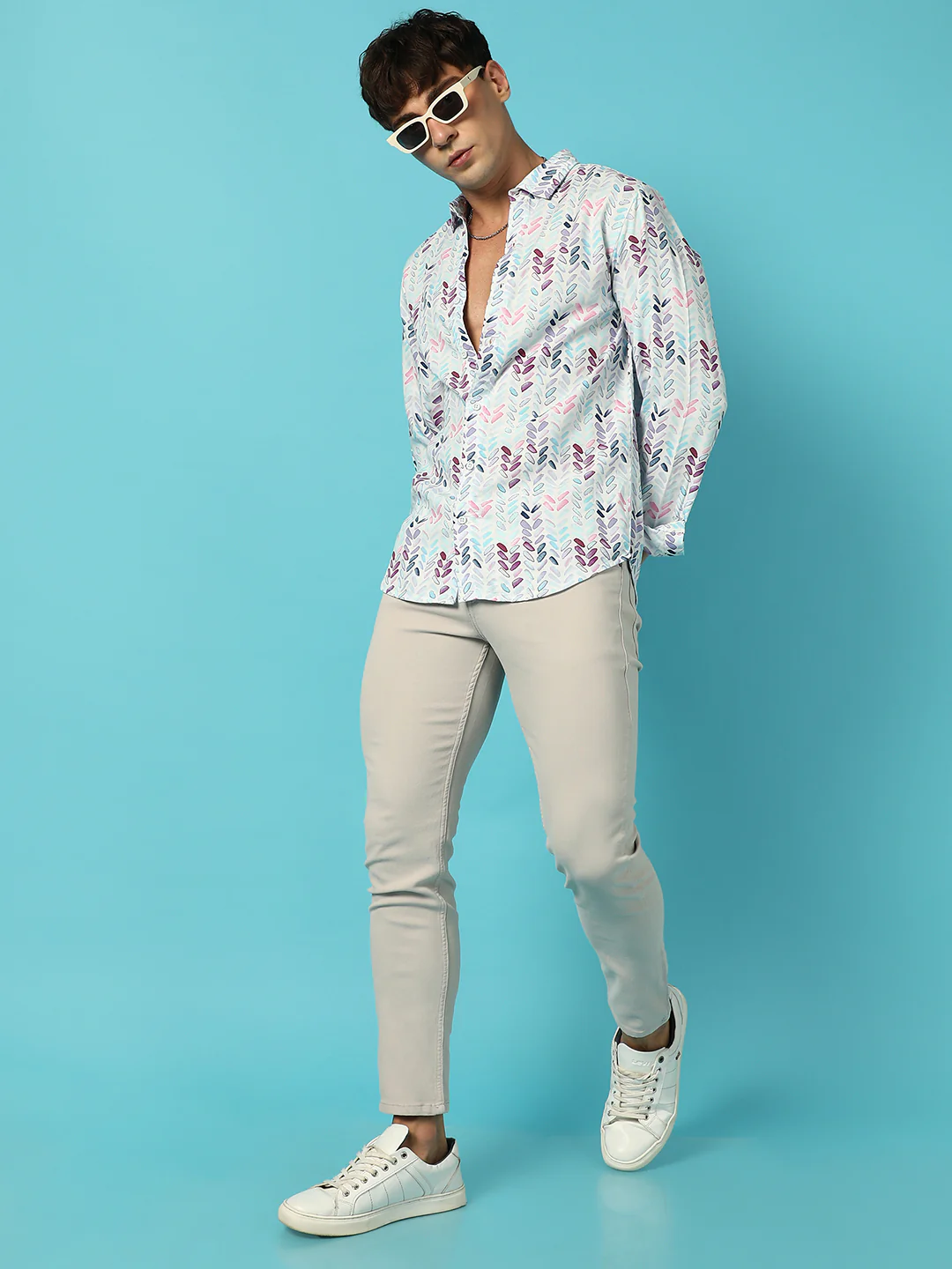 Abstract Print Shirt - Image 4