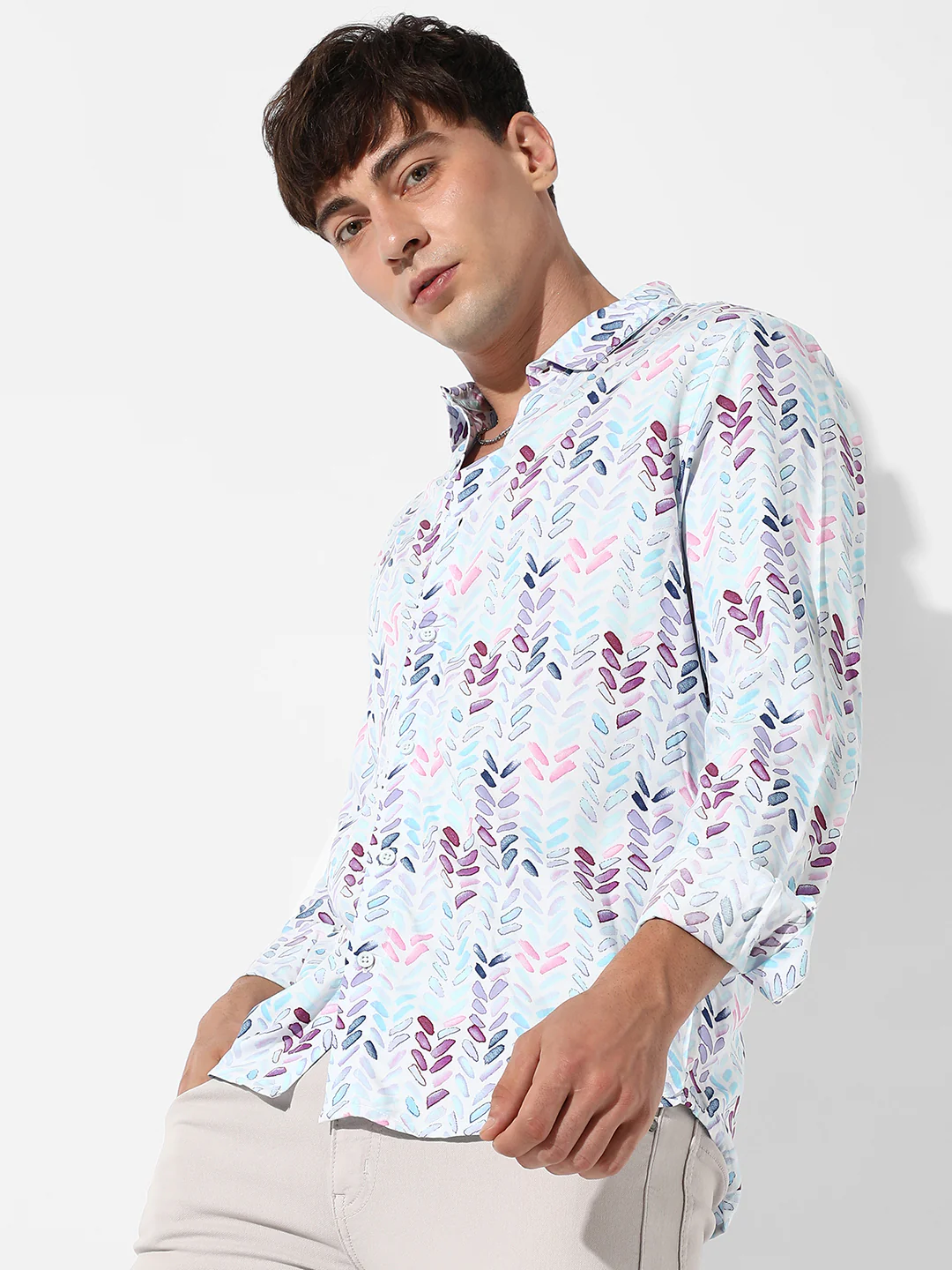 Abstract Print Shirt - Image 7