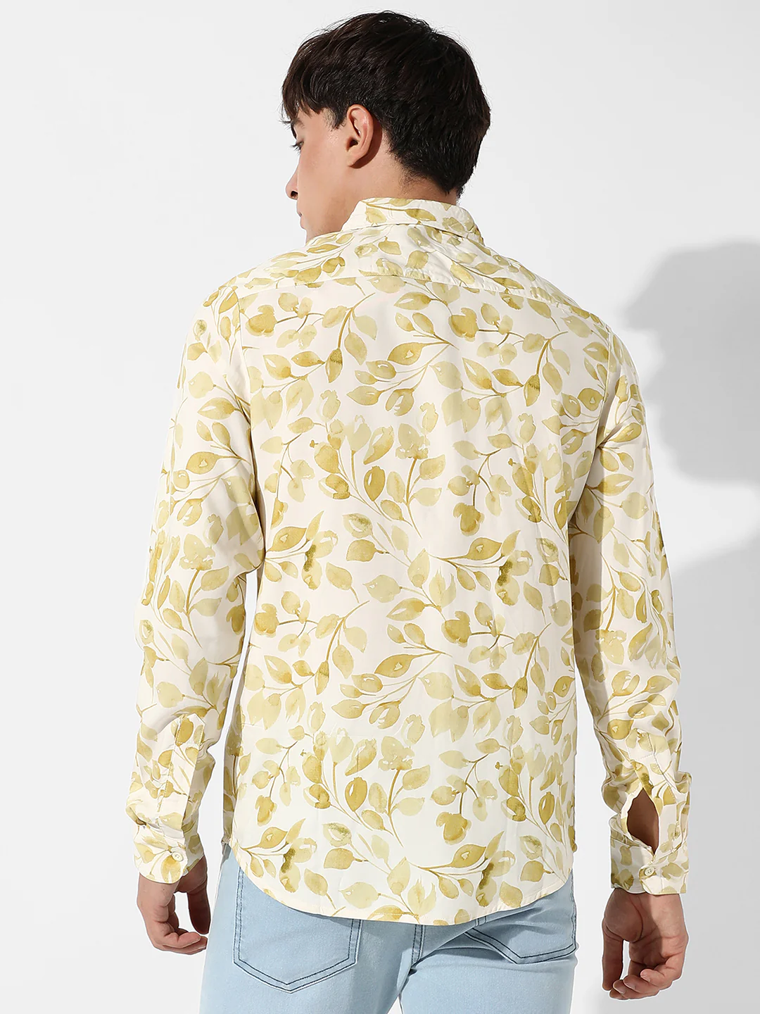 Artistic Foliage Print Shirt - Image 6
