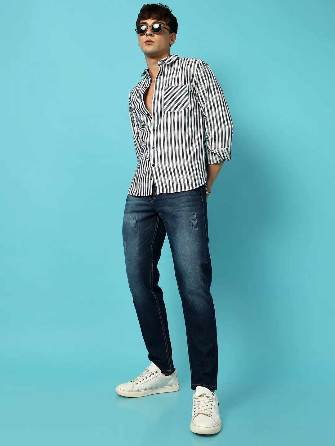 Ombre Stripe Shirt - Image 3