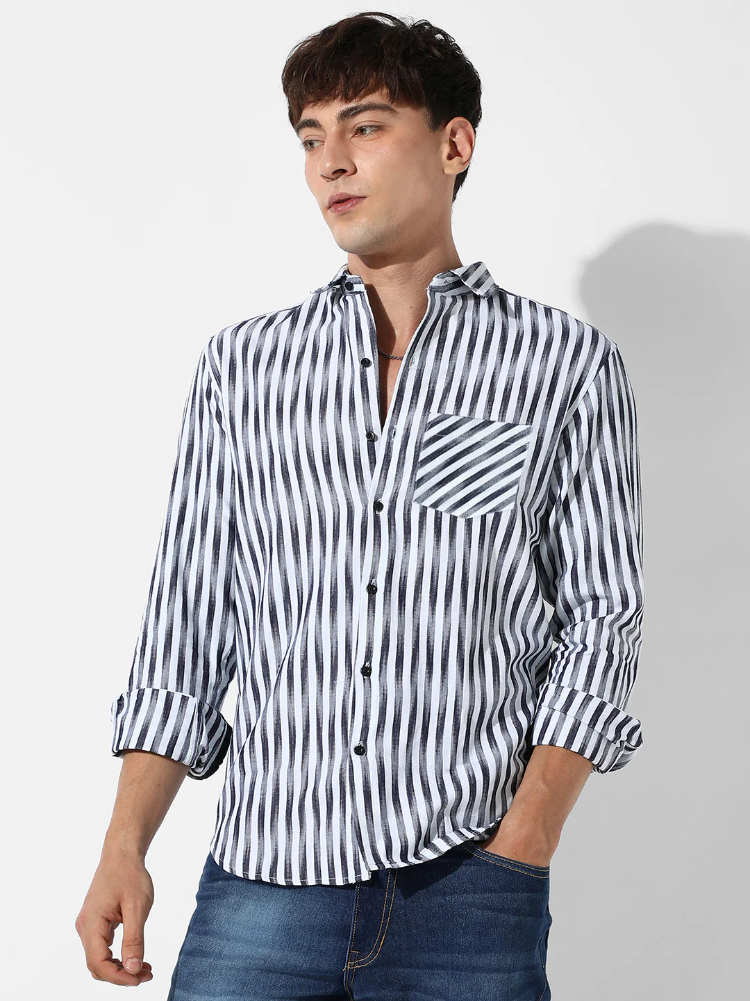 Ombre Stripe Shirt - Image 4
