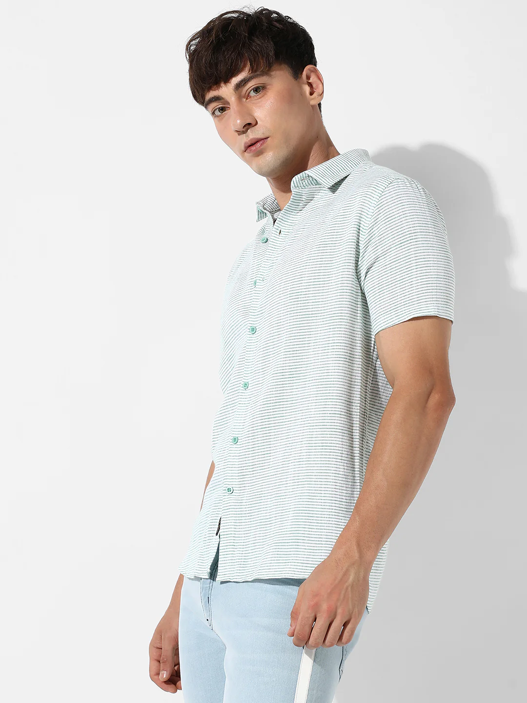 Chalk Stripe Dobby Shirt - Image 3