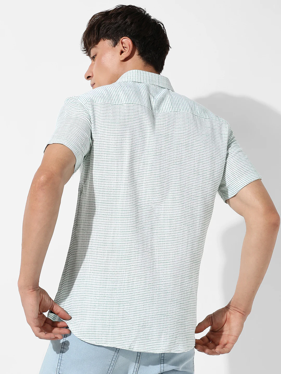 Chalk Stripe Dobby Shirt - Image 4