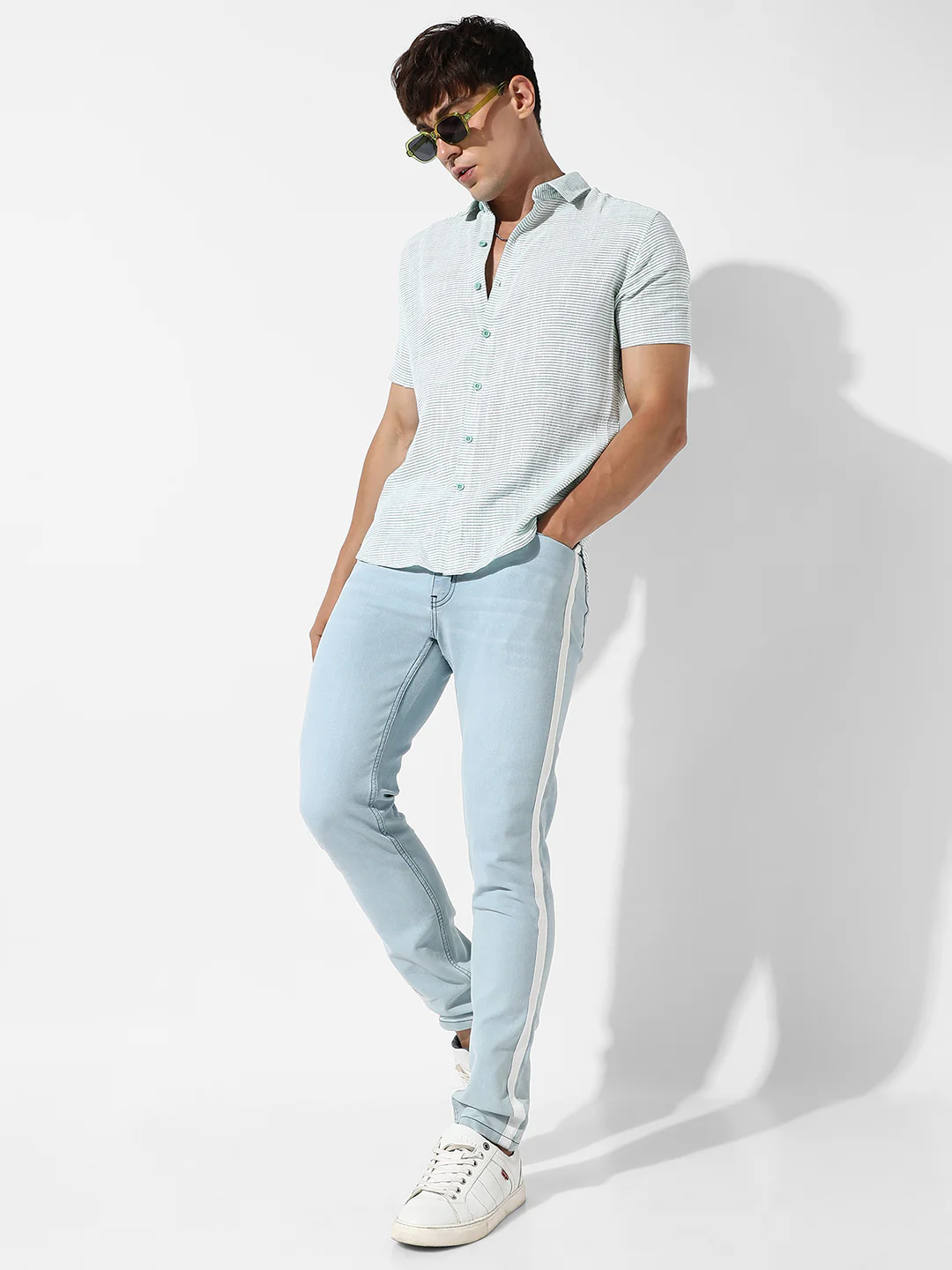 Chalk Stripe Dobby Shirt - Image 6