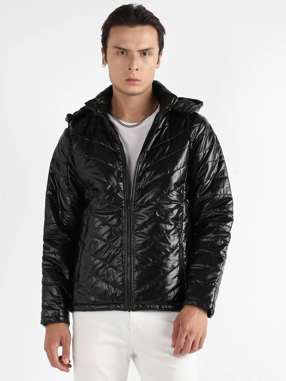 Zip-Front Quilted Puffer Jacket - Image 2