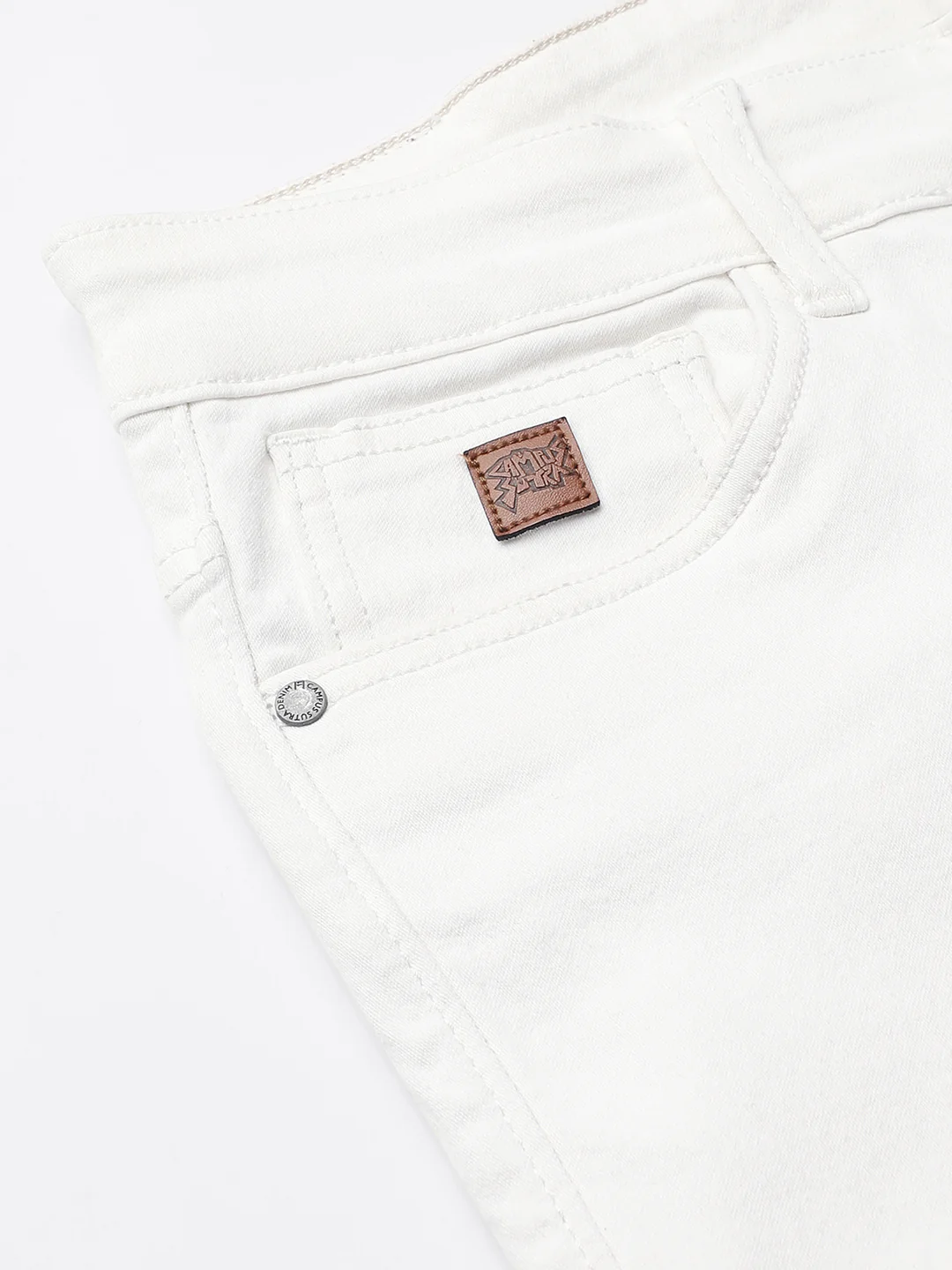 Solid Denim Jeans - Image 10