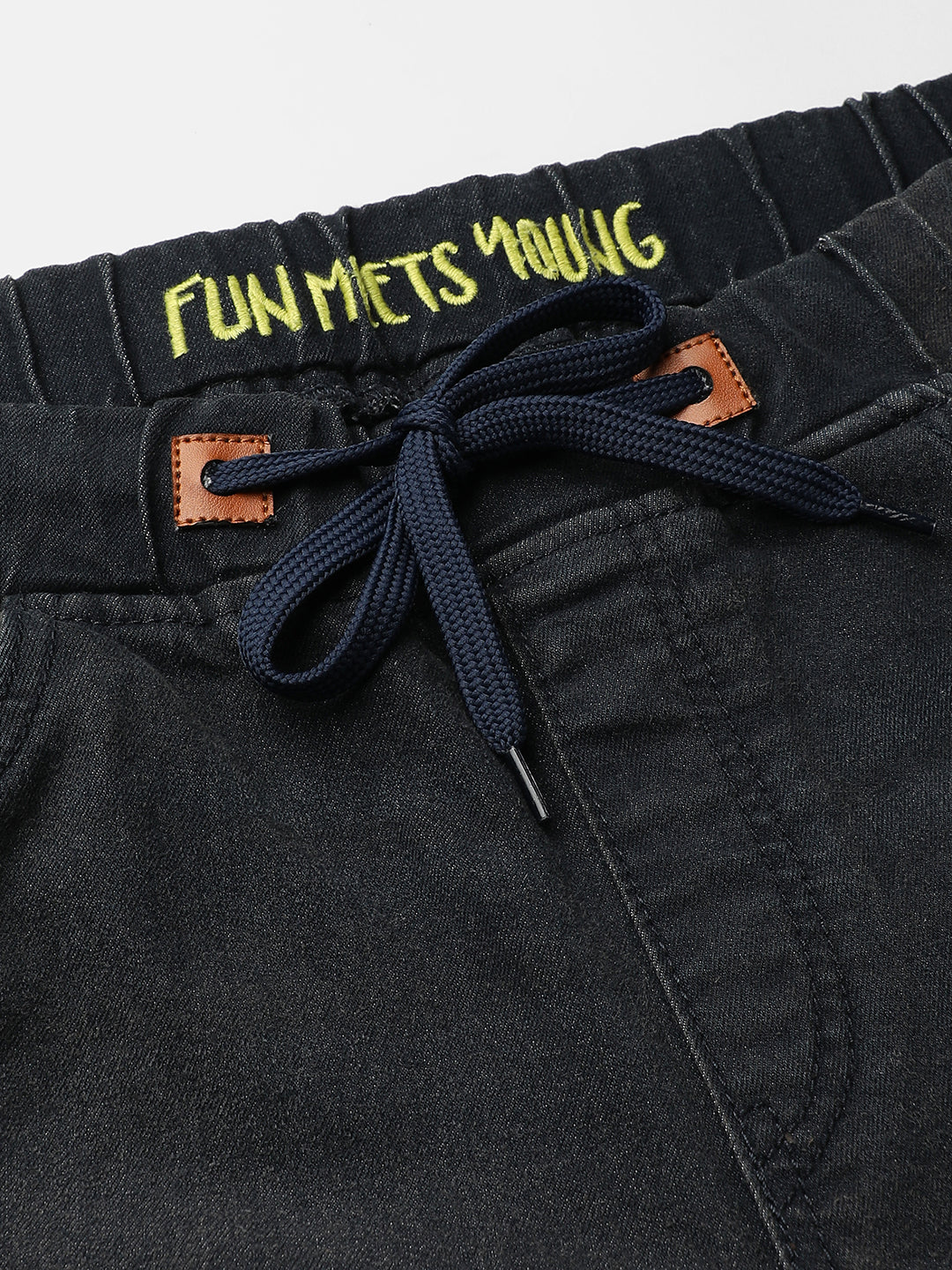 Cinched Hem Denim Jeans - Image 9