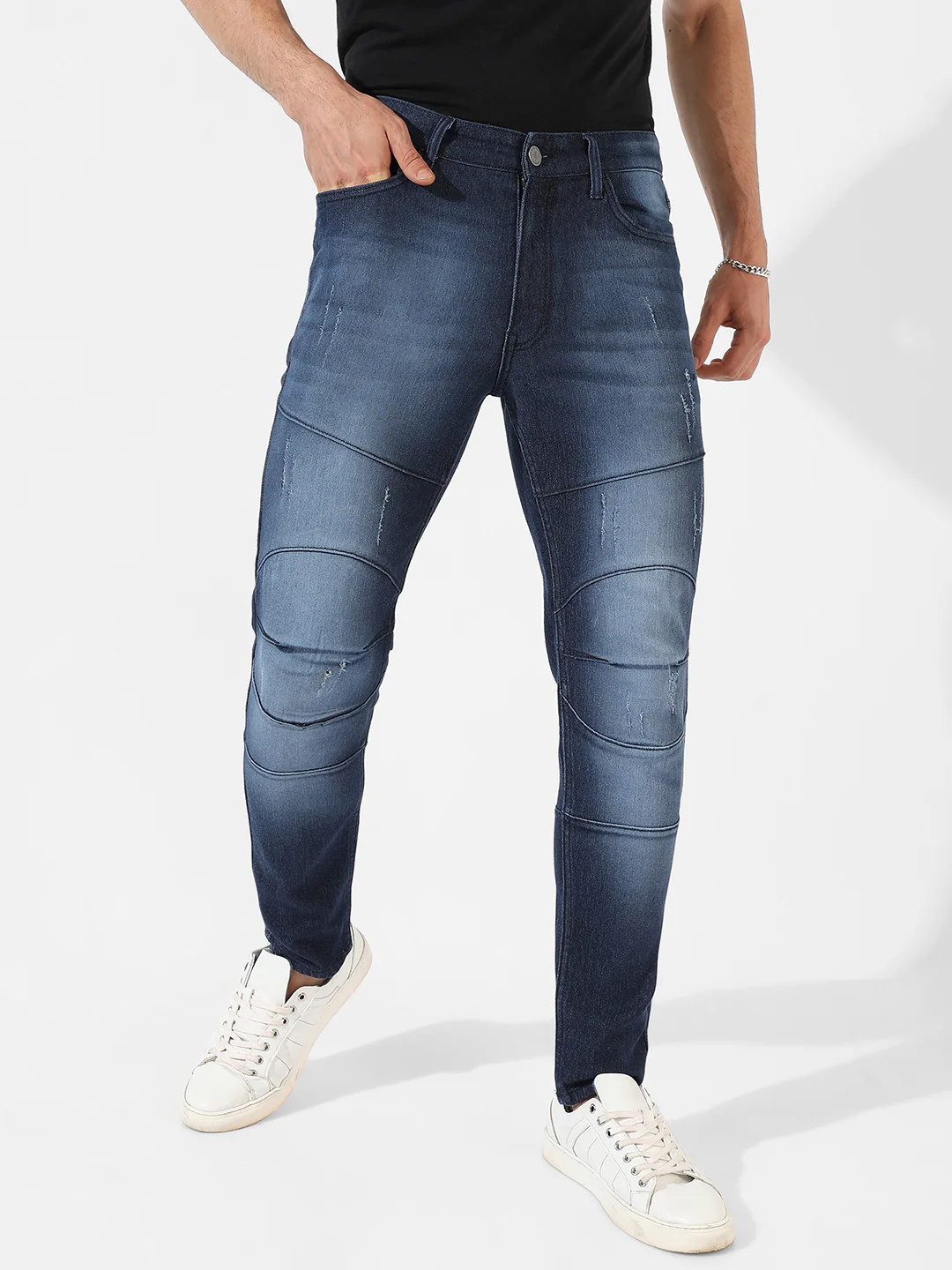 Dark-Washed Denim Jeans - Image 3