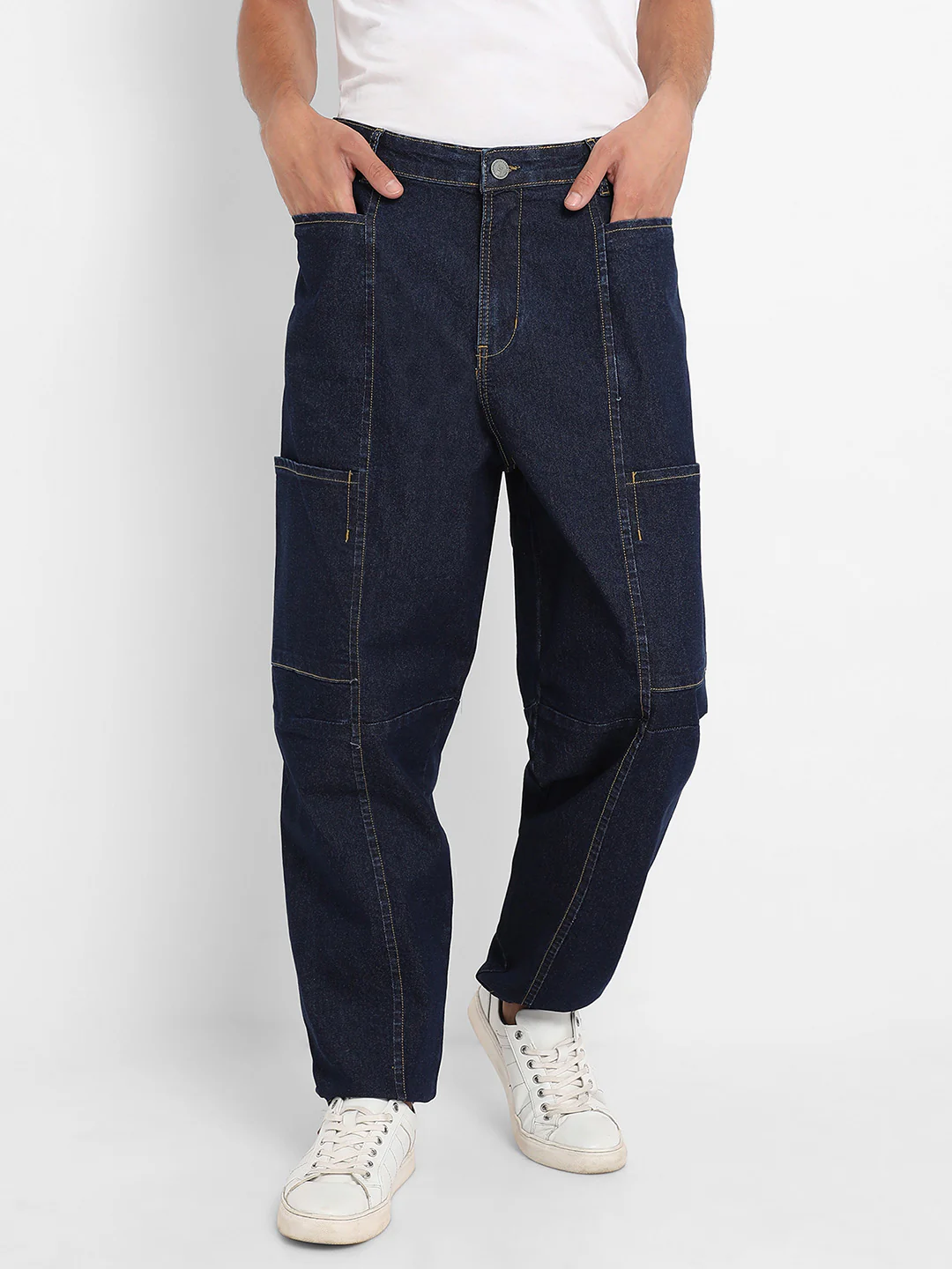 Baggy Cargo Denim Jeans - Image 3