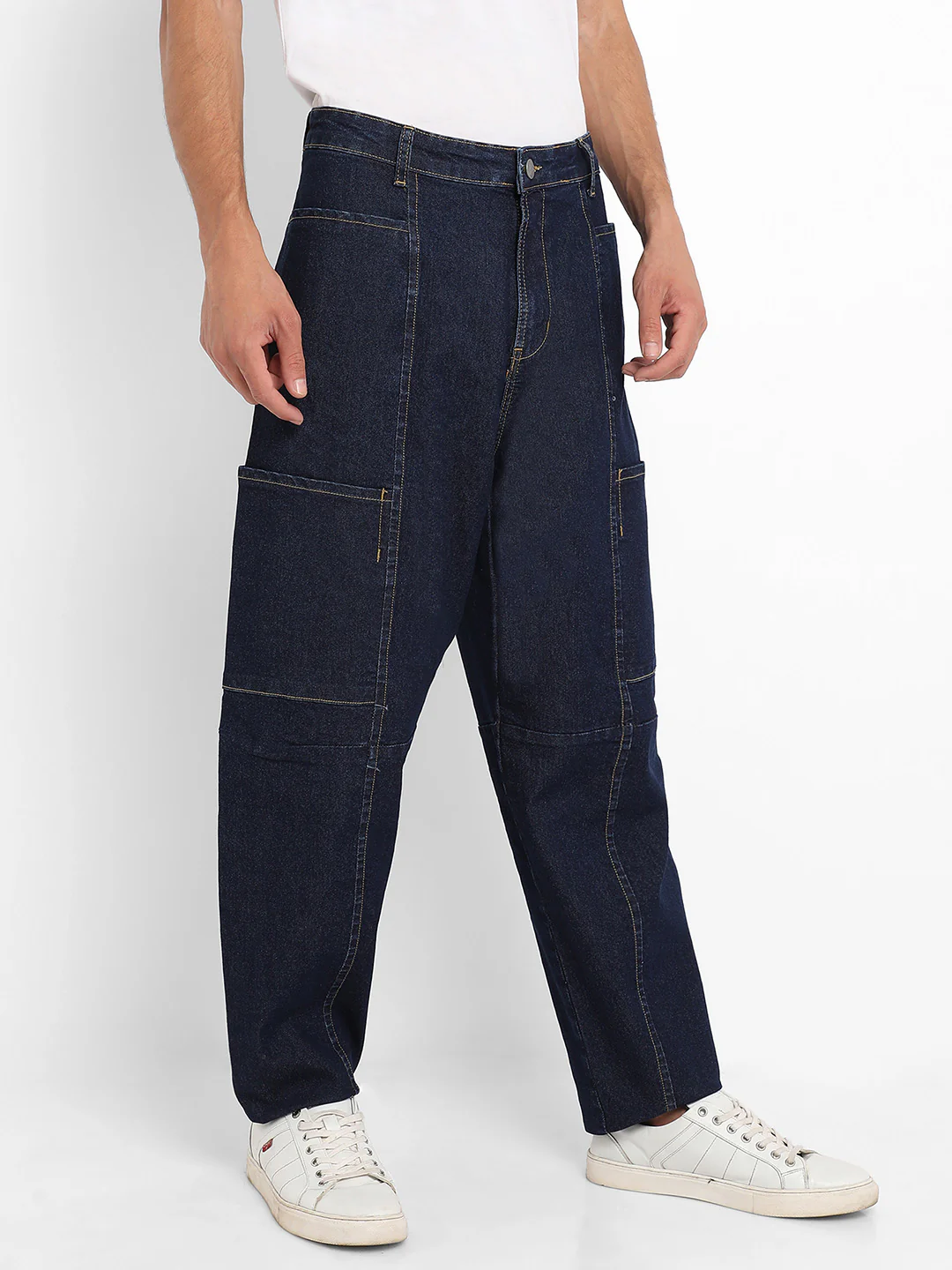 Baggy Cargo Denim Jeans - Image 4
