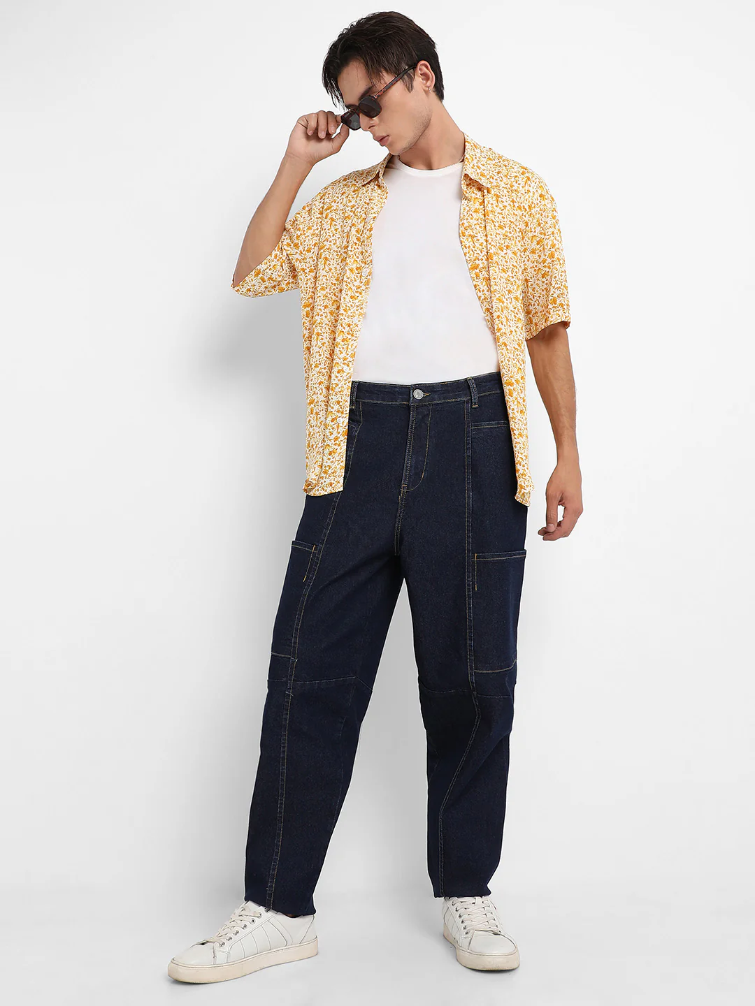 Baggy Cargo Denim Jeans - Image 7