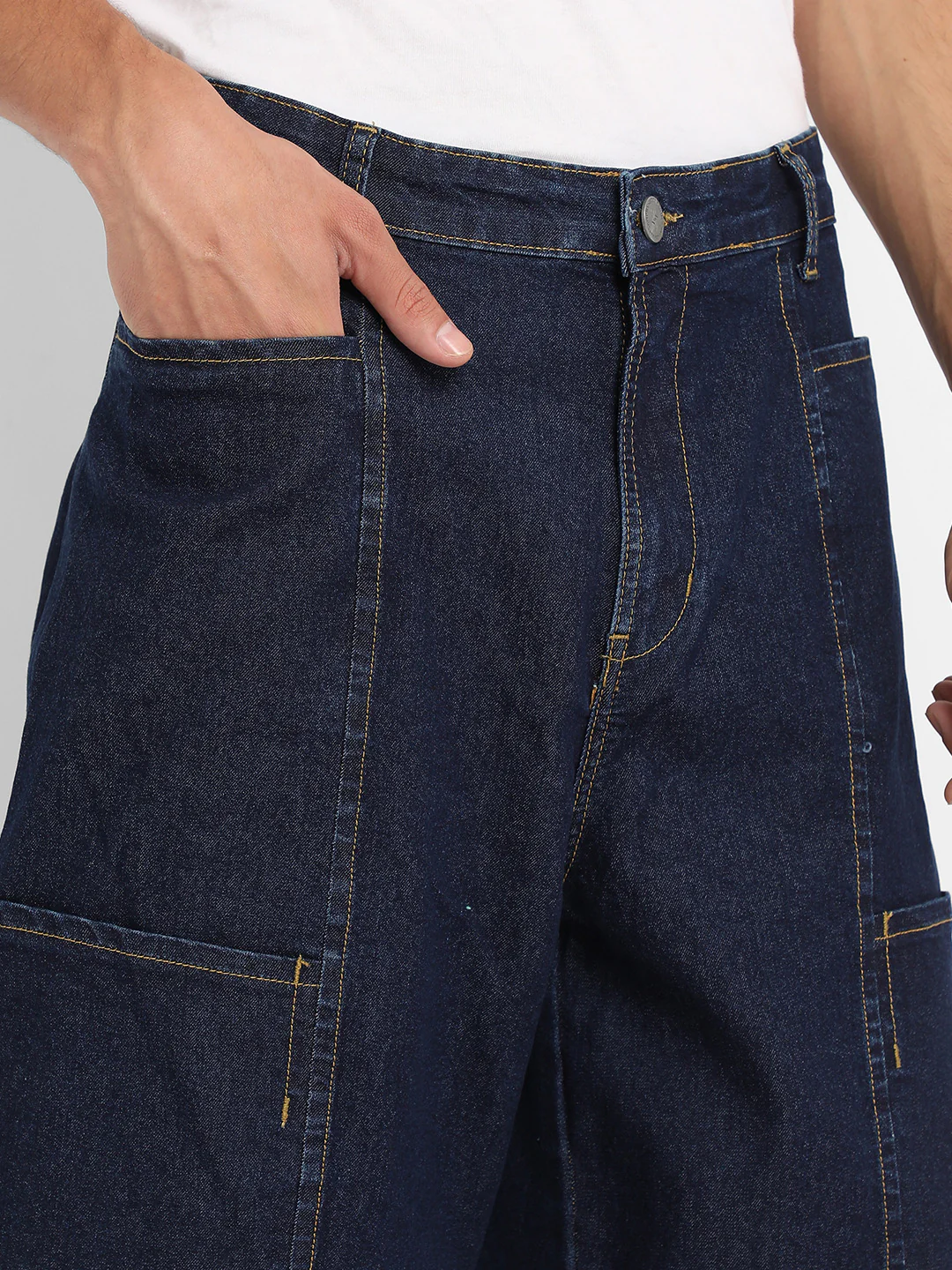 Baggy Cargo Denim Jeans - Image 8