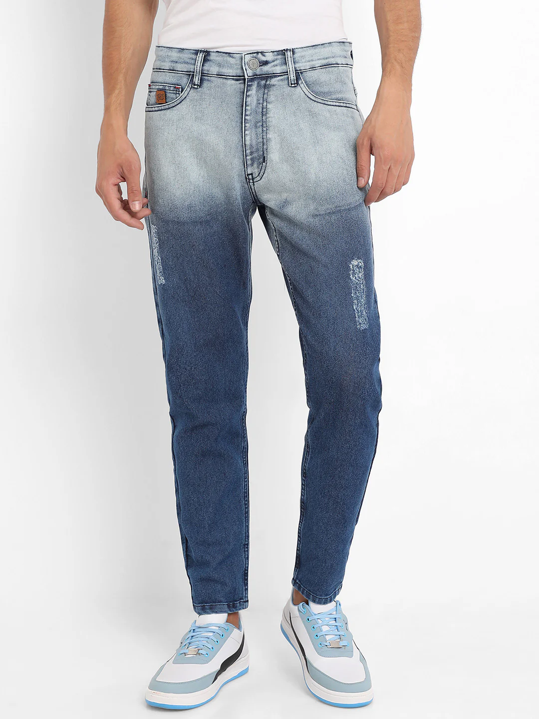 Contrast Ombre Denim Jeans - Image 2