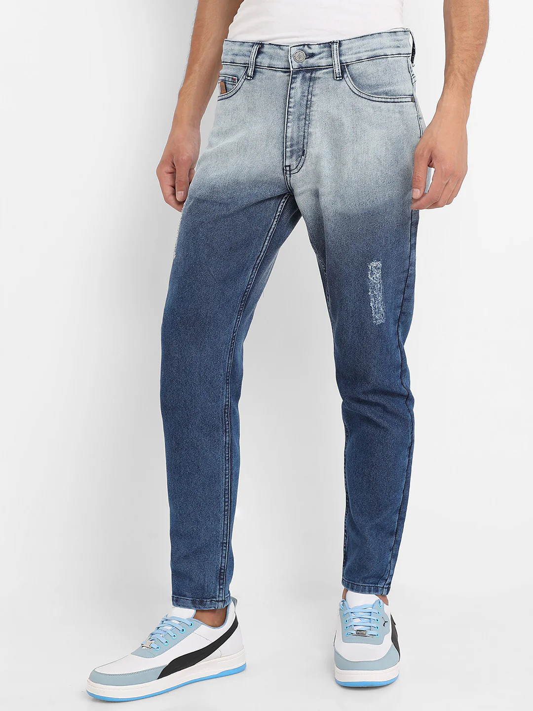 Contrast Ombre Denim Jeans - Image 3