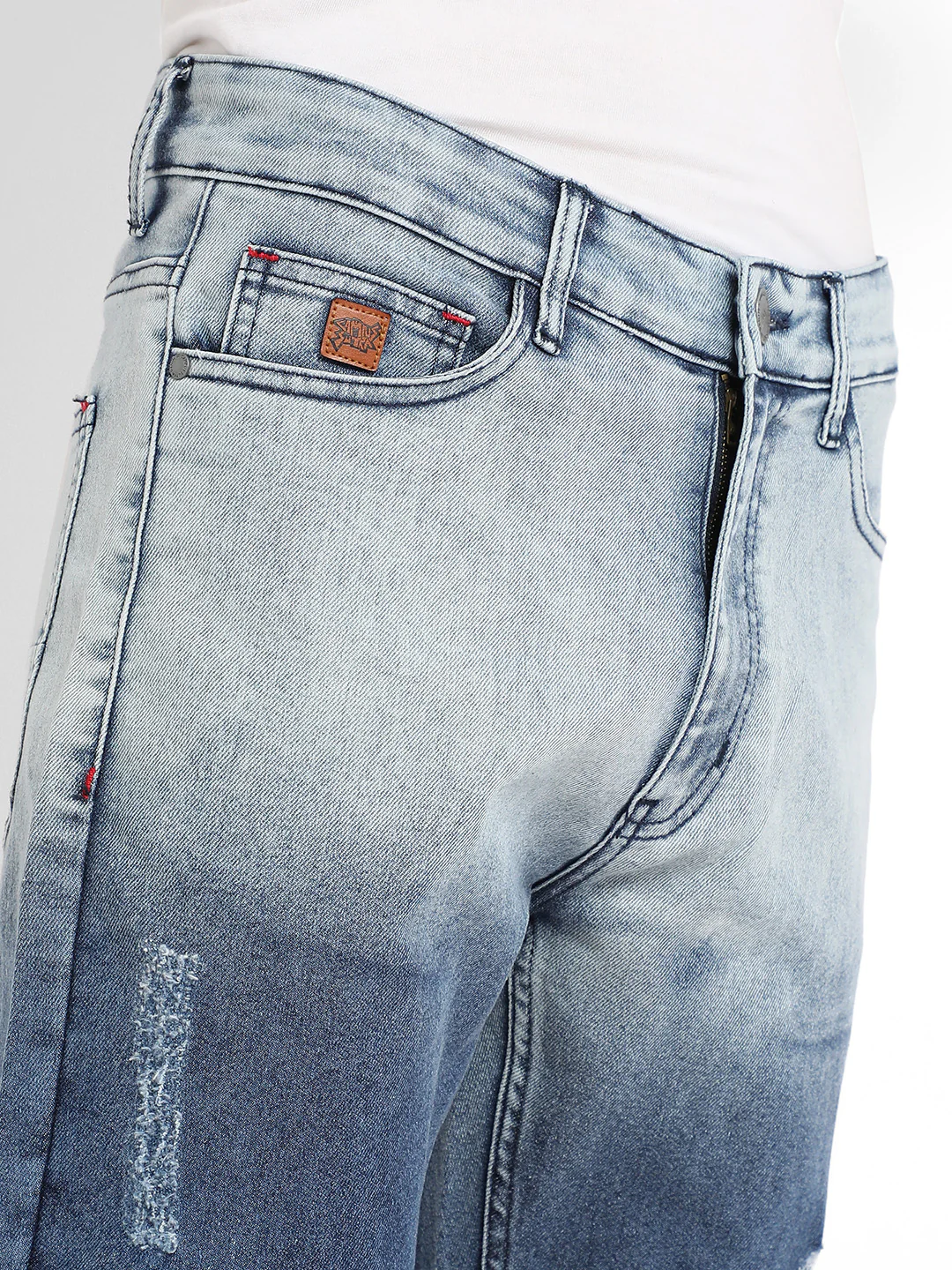 Contrast Ombre Denim Jeans - Image 7