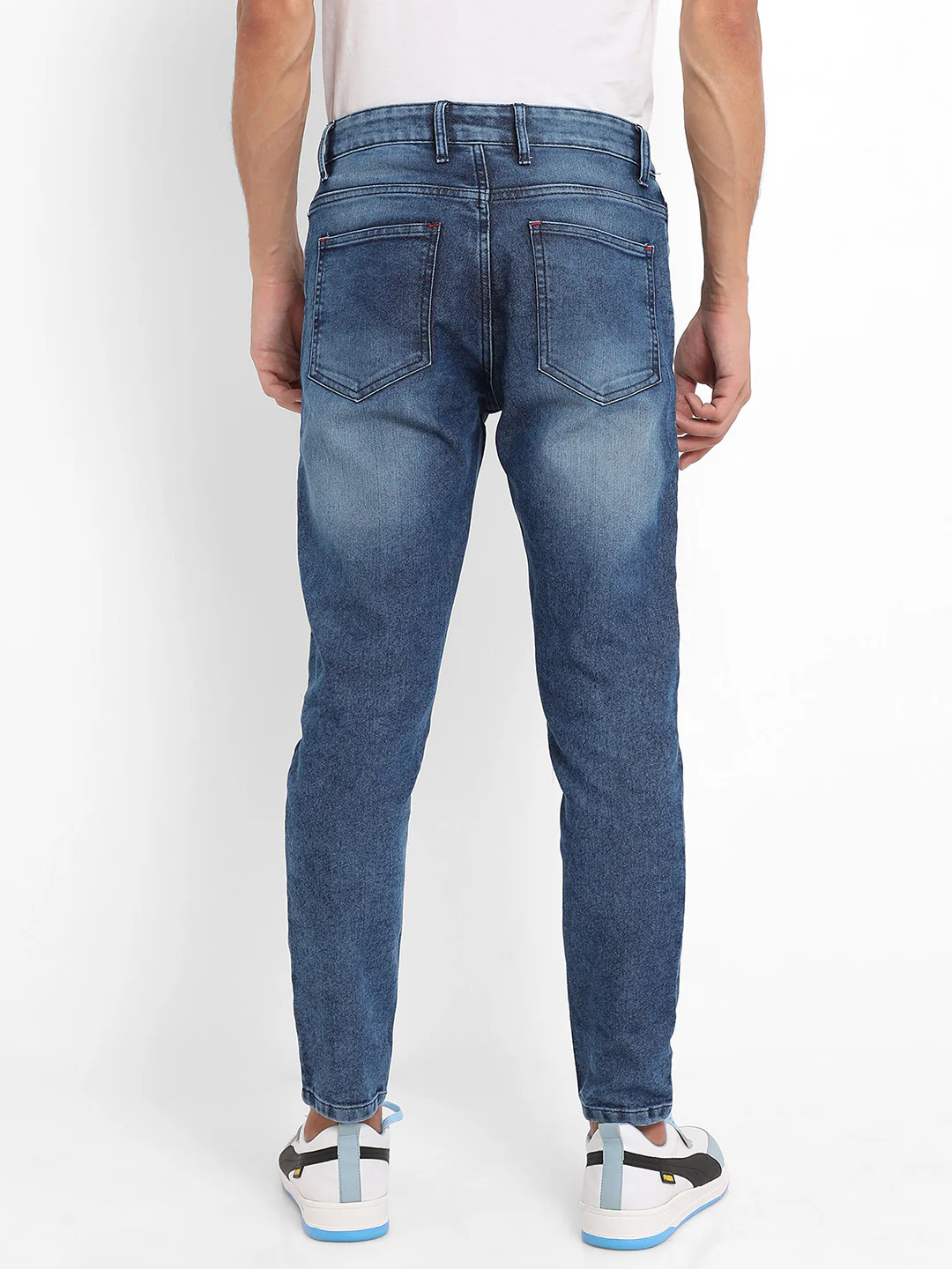 Distressed Patterned Denim Jeans - Image 4