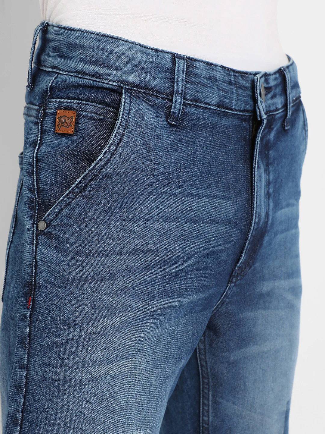 Distressed Patterned Denim Jeans - Image 7