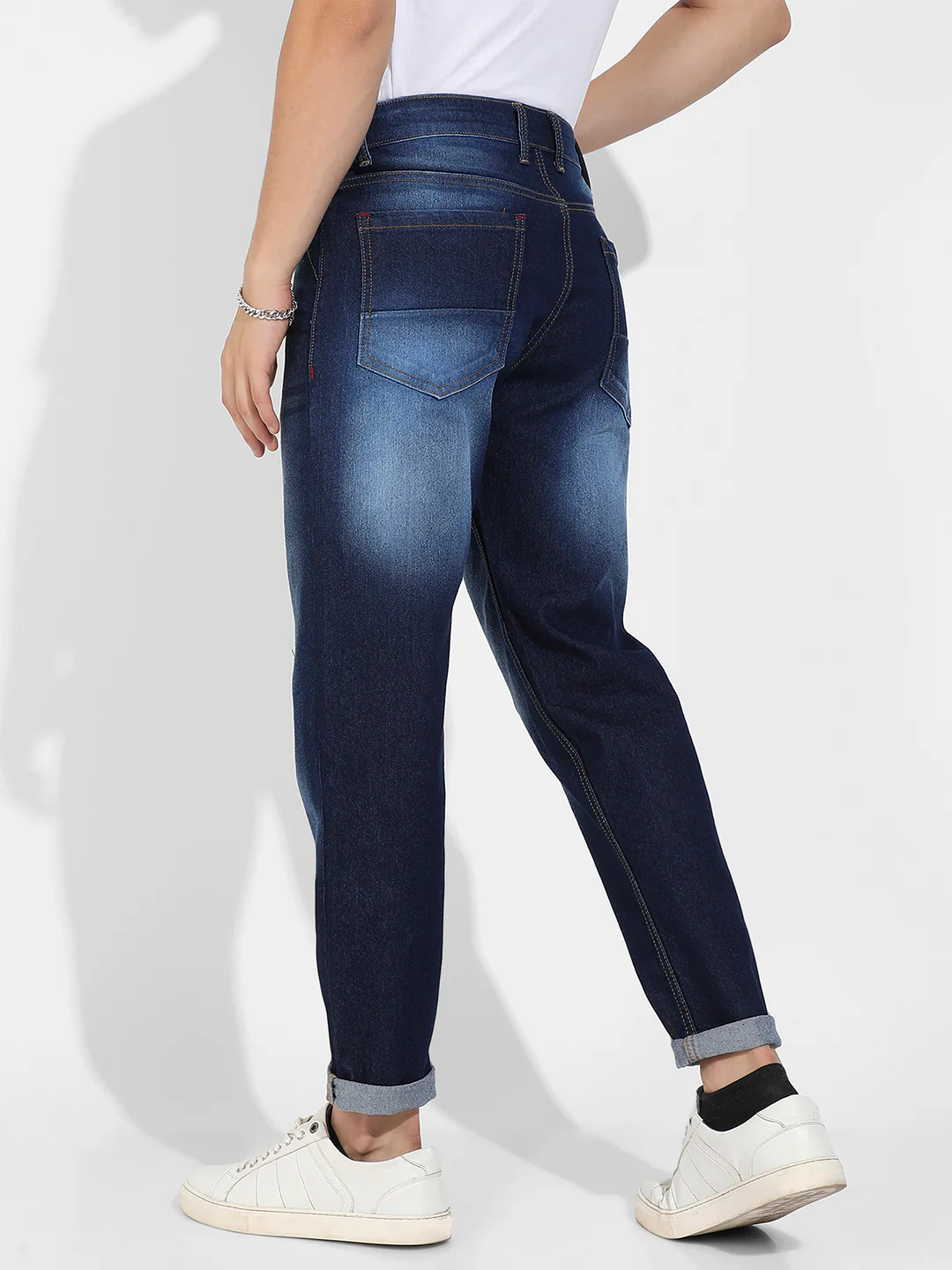 Distressed Knee Denim Jeans - Image 4