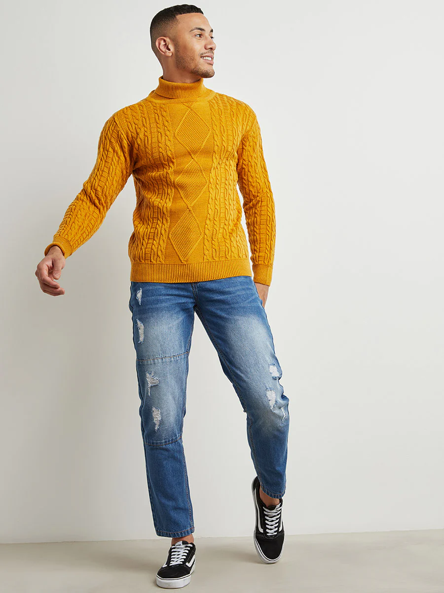 Relaxed Cable-Knit Pullover Sweater - Image 4
