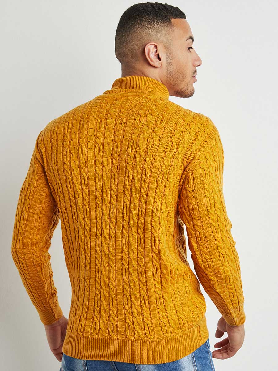 Relaxed Cable-Knit Pullover Sweater - Image 5