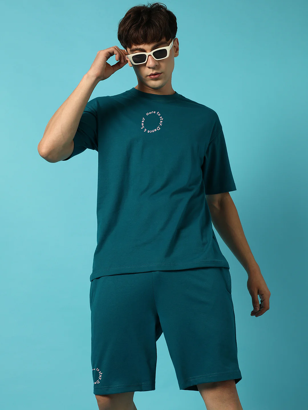 Teal Cupid Oversized Co-Ord Set - Image 3