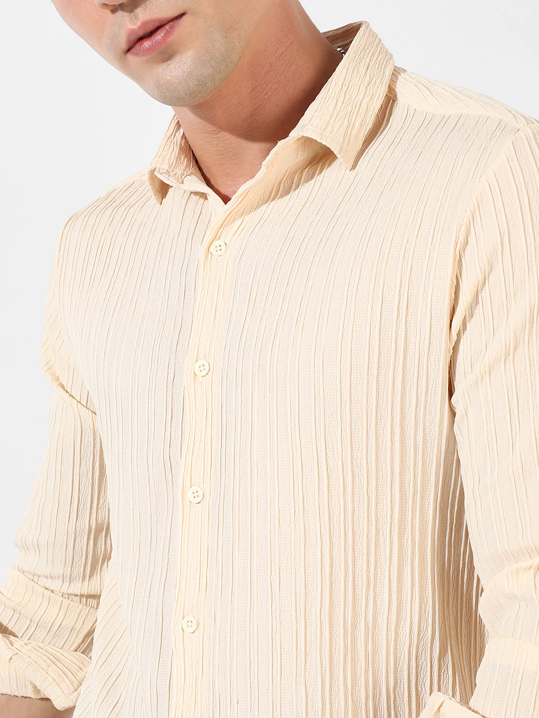 Self-Design Striped Shirt - Image 9