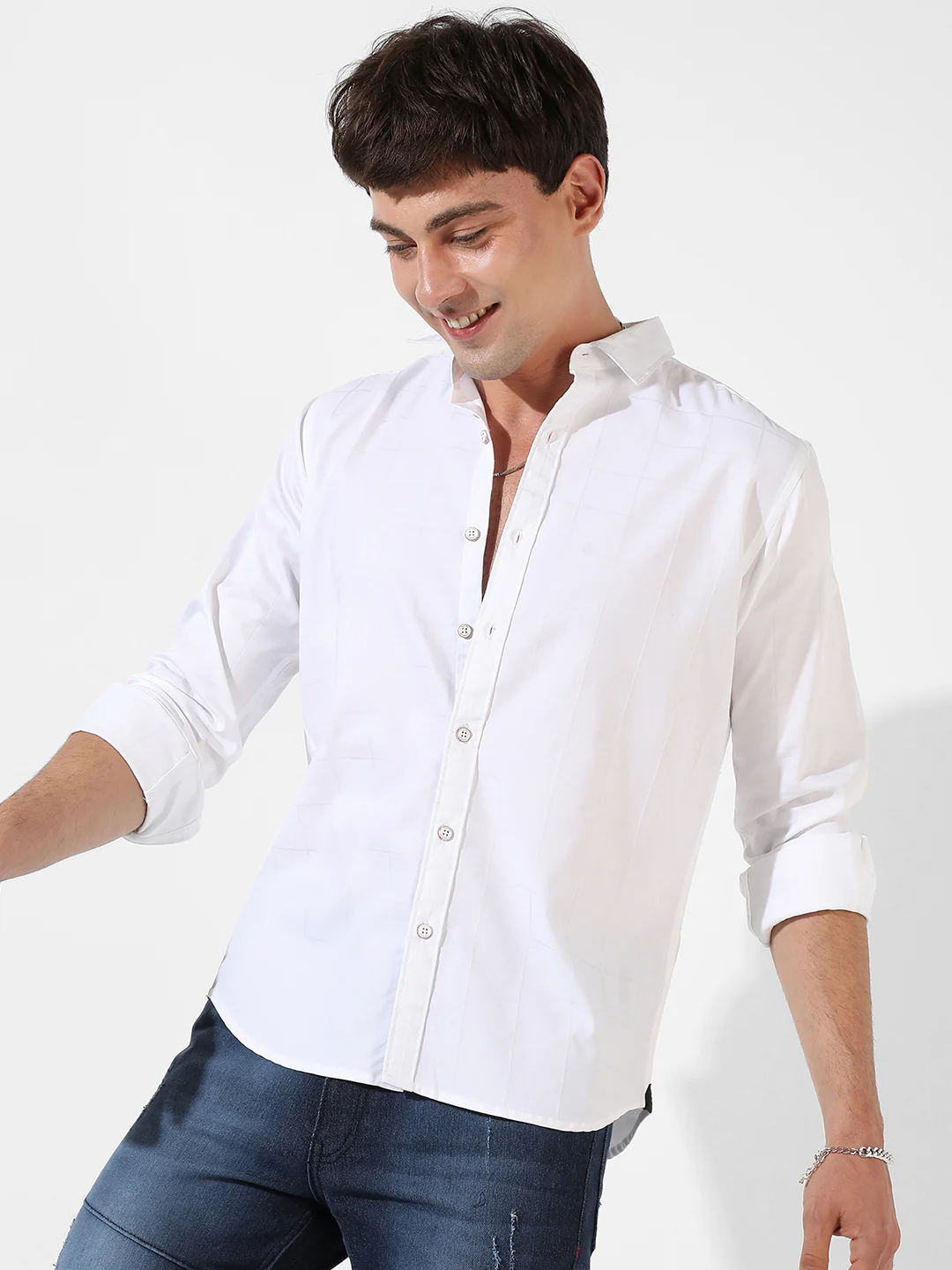 Solid Casual Shirt - Image 3