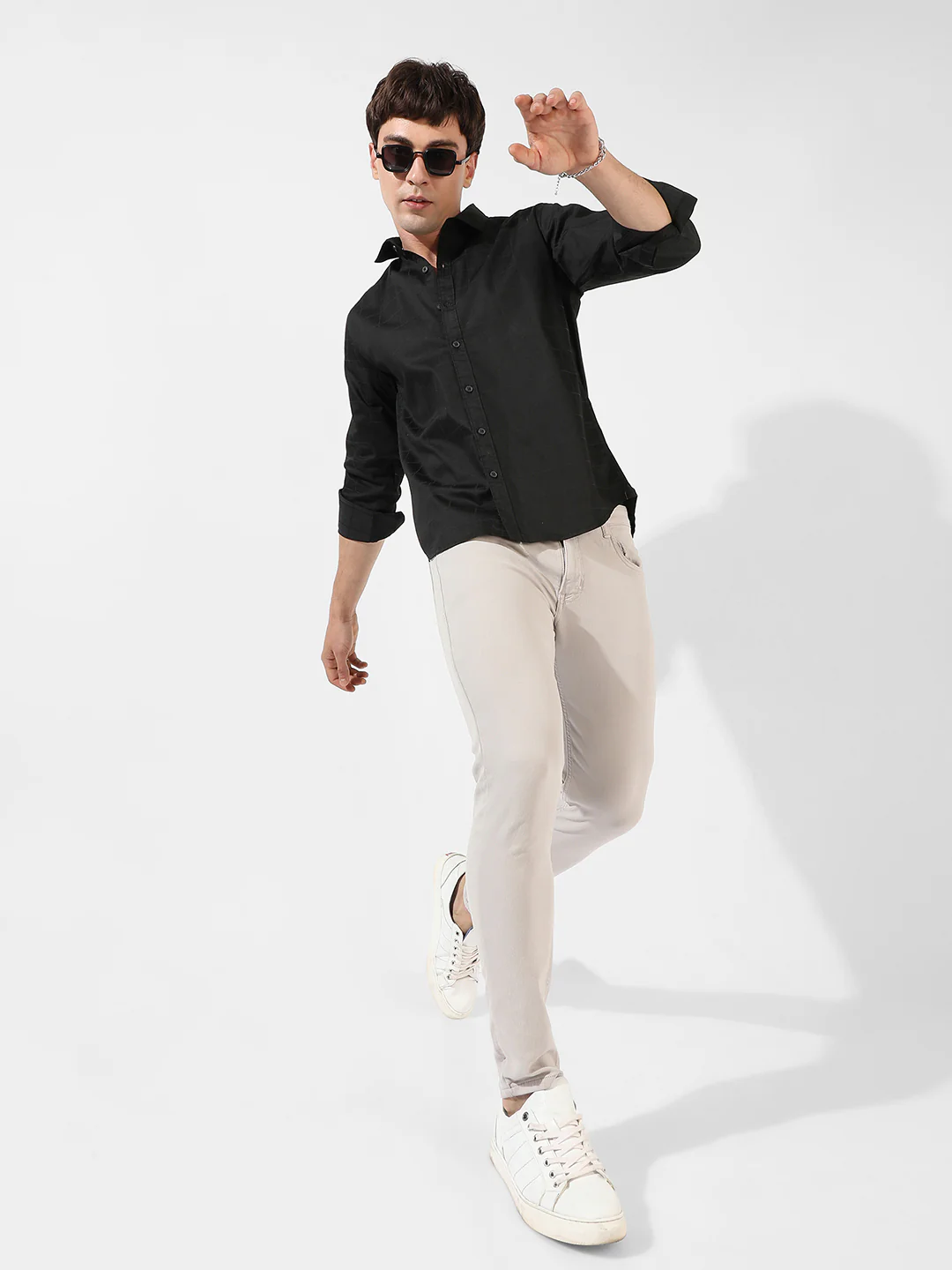 Jet Black Casual Shirt - Image 7