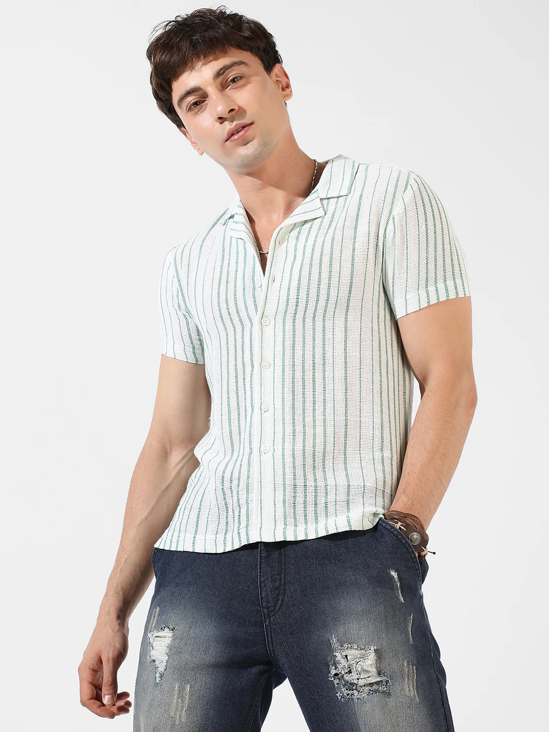 Striped Casual Shirt - Image 2