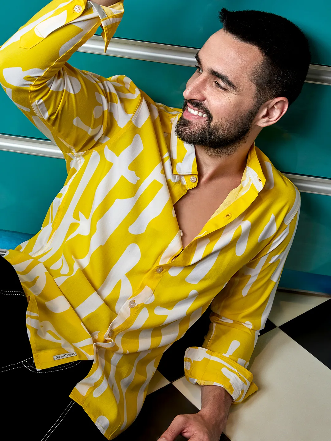 Abstract Print Shirt - Image 2