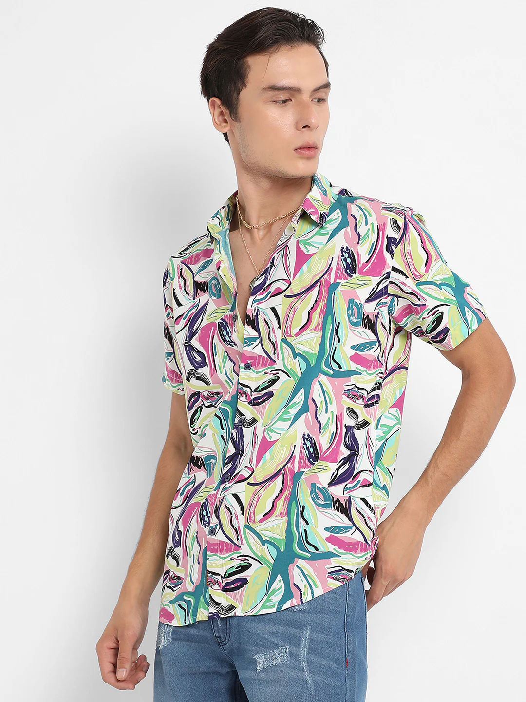 Abstract Foilage Shirt - Image 3