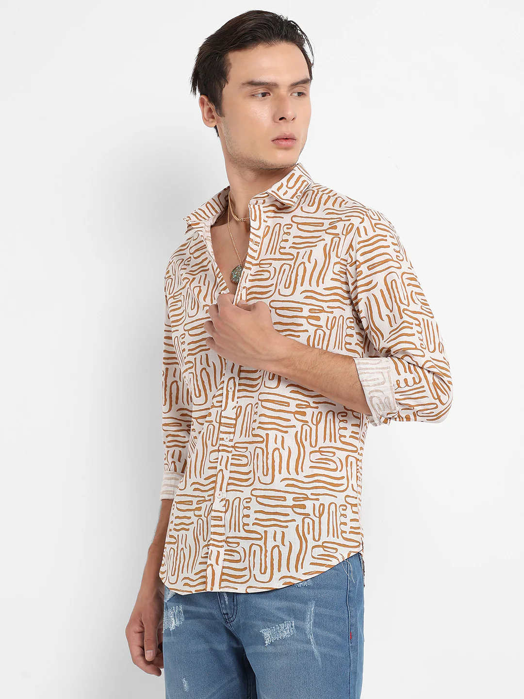 Contrast Lines Shirt - Image 3