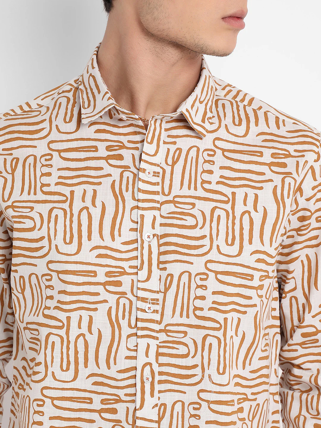 Contrast Lines Shirt - Image 7