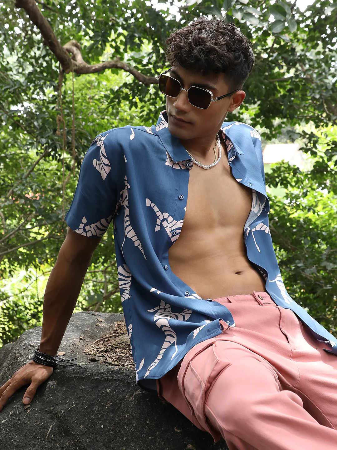 Contrast Zebra Shirt - Image 5