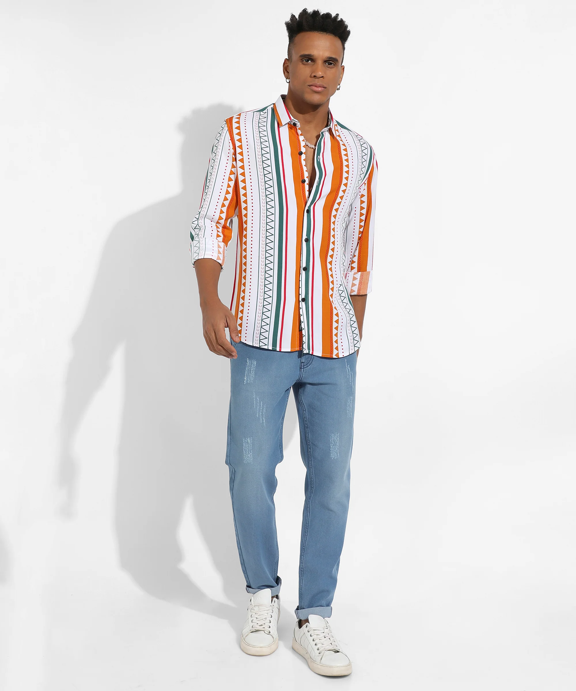 Geometrical Print Shirt - Image 4