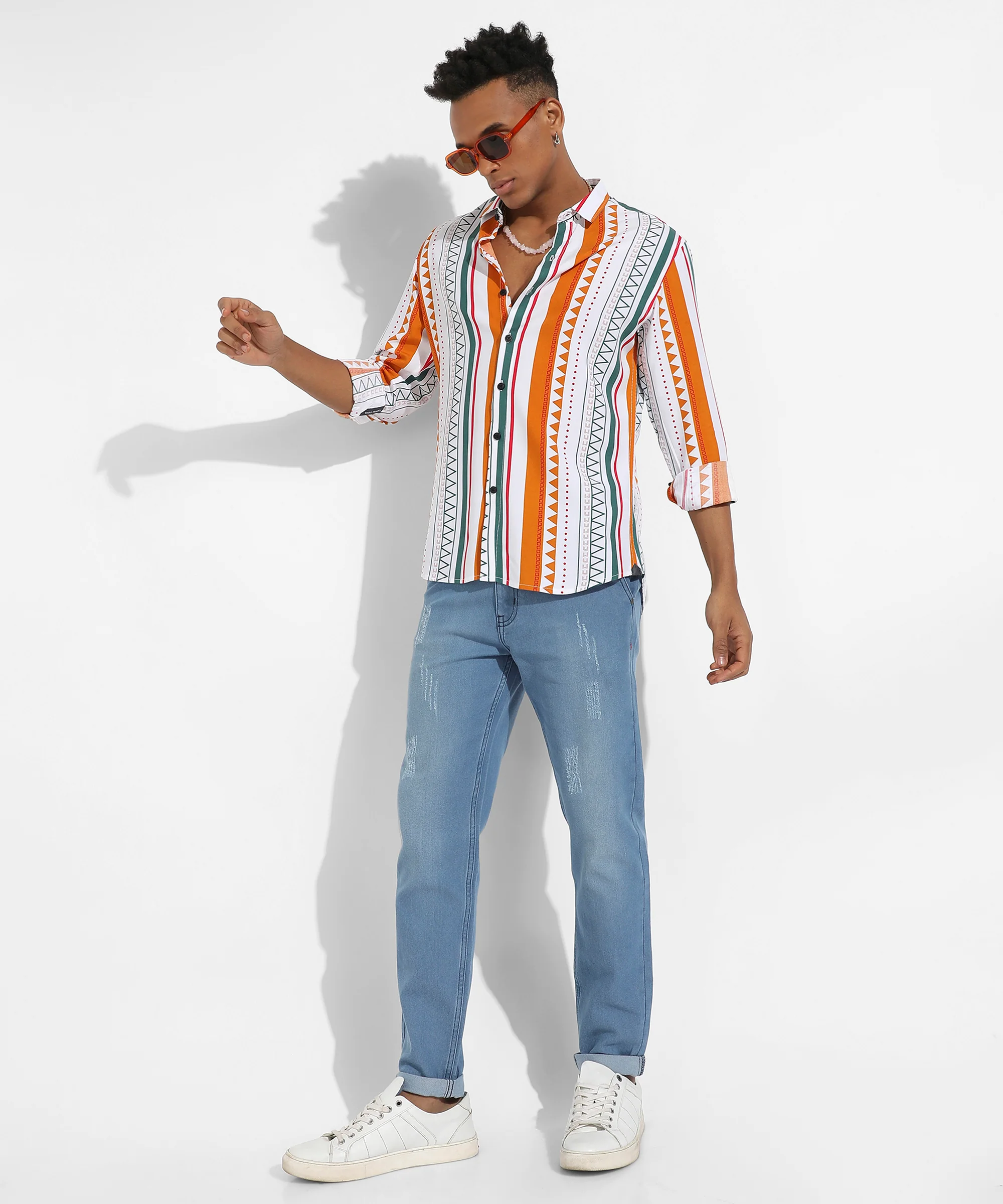 Geometrical Print Shirt - Image 5