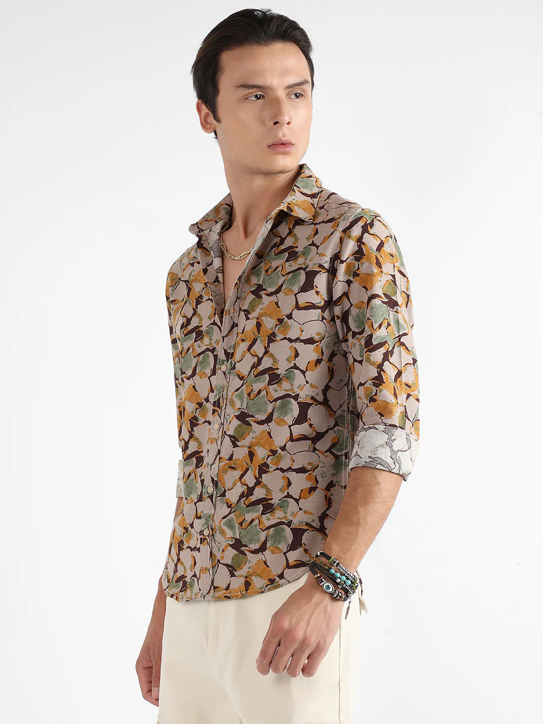Artistic Floral Cluster Shirt - Image 3