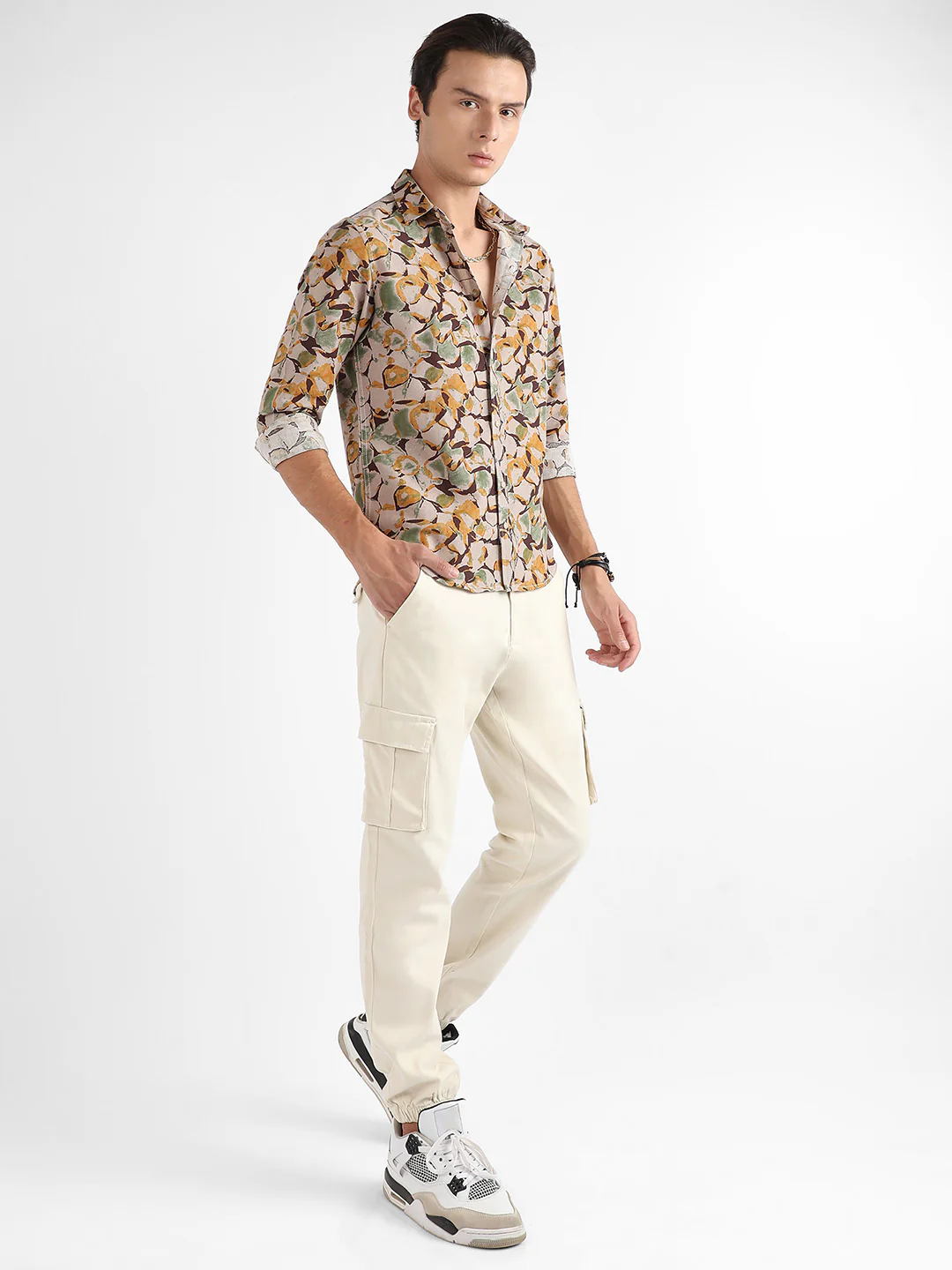 Artistic Floral Cluster Shirt - Image 5