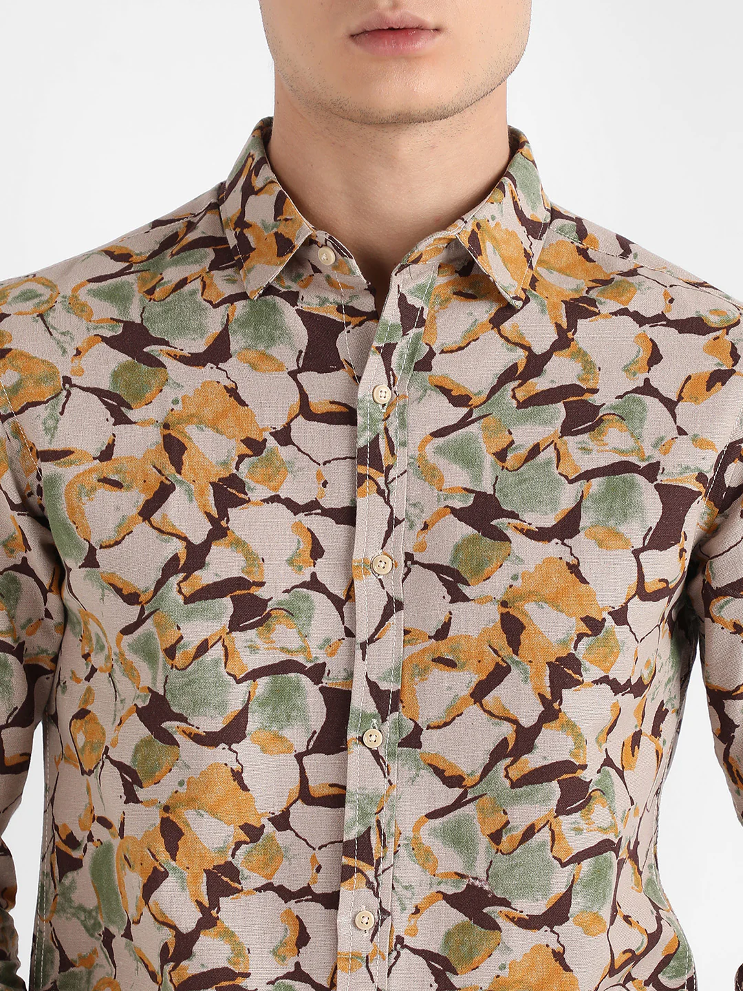 Artistic Floral Cluster Shirt - Image 7
