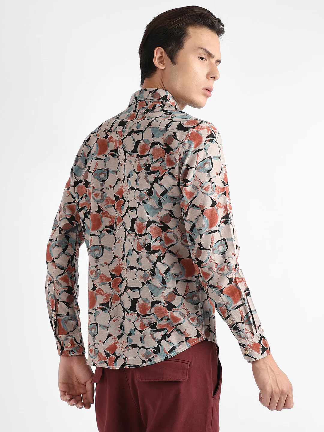 Artistic Floral Cluster Shirt - Image 4