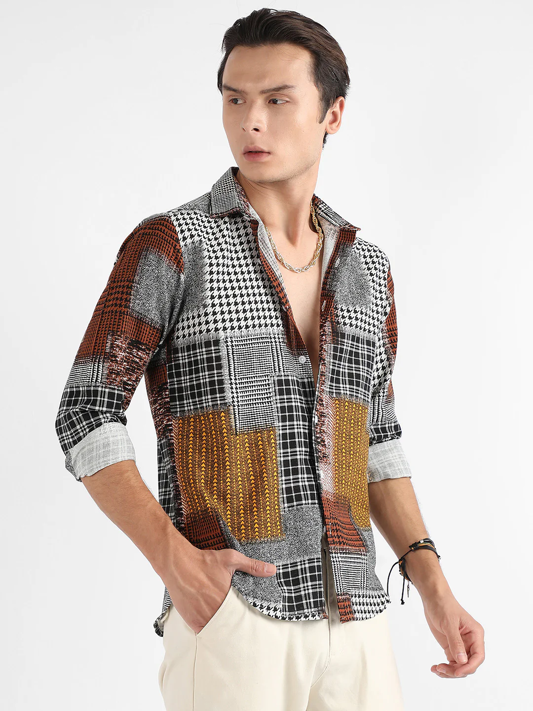 Herringbone Block Shirt - Image 3
