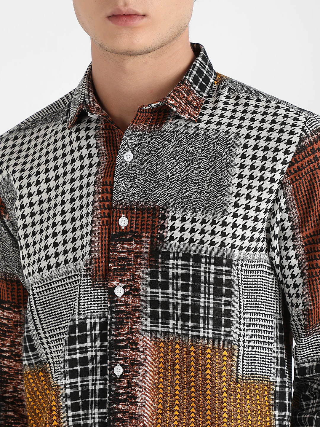 Herringbone Block Shirt - Image 7