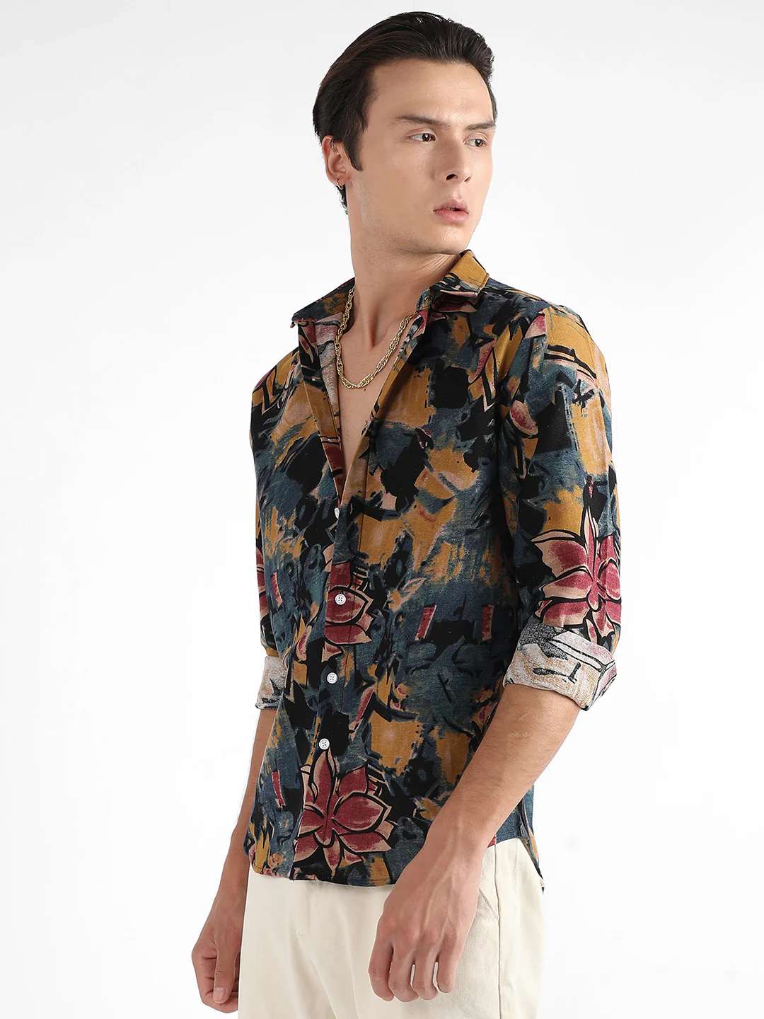 Artistic Flowers Shirt - Image 3