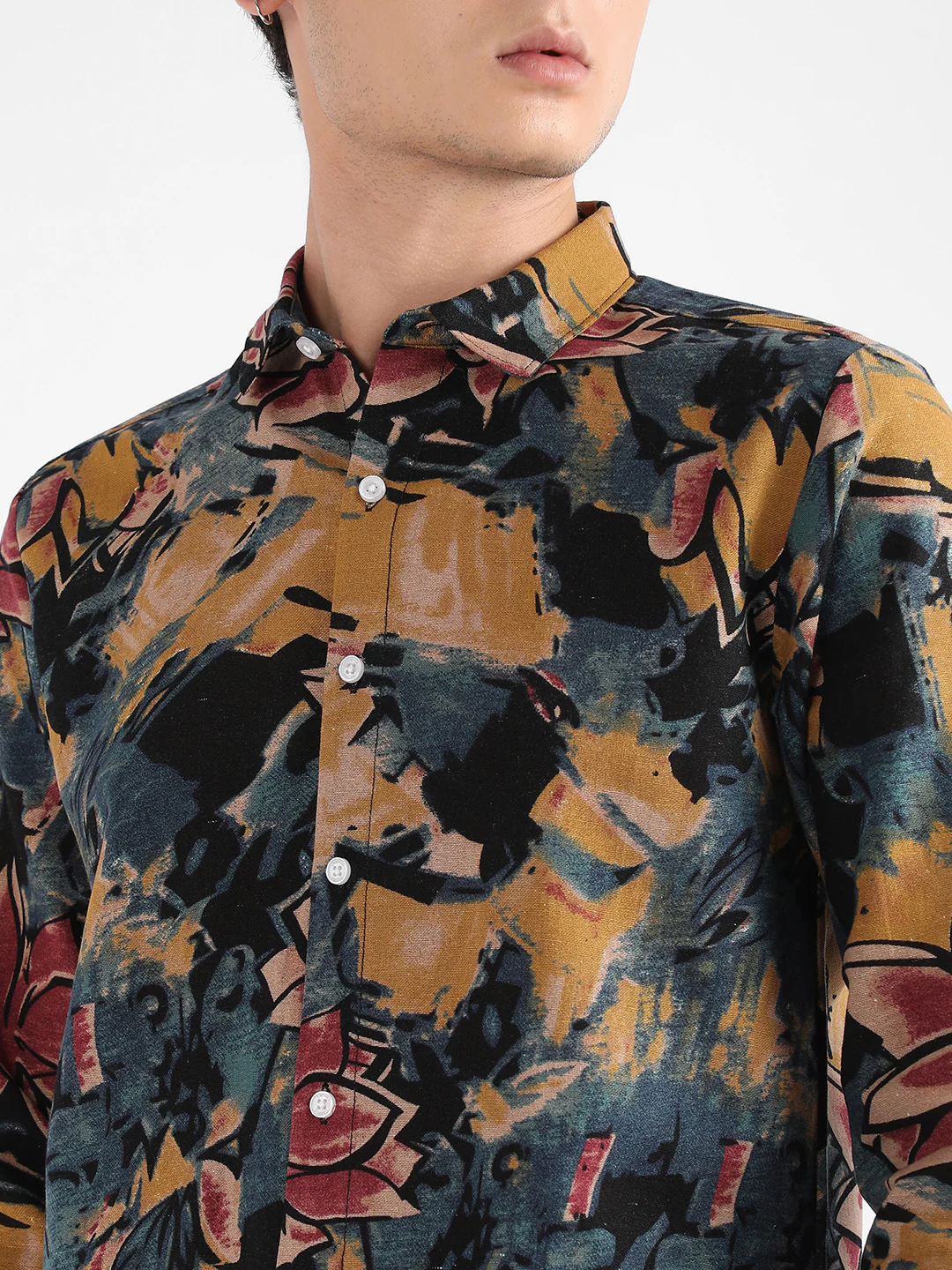Artistic Flowers Shirt - Image 7